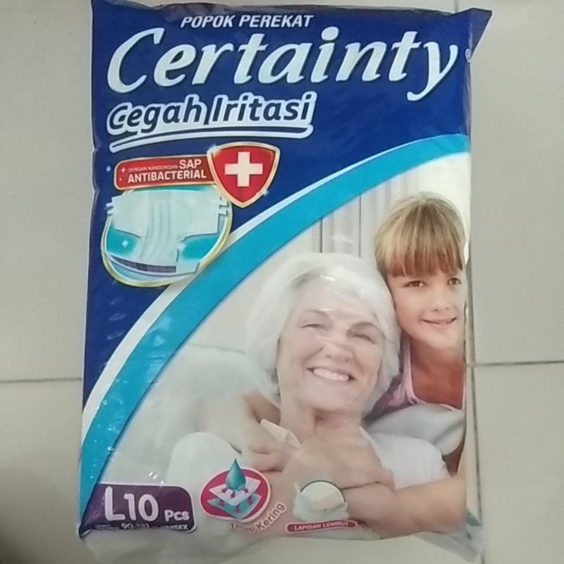 Certainty popok dewasa perekat L 10