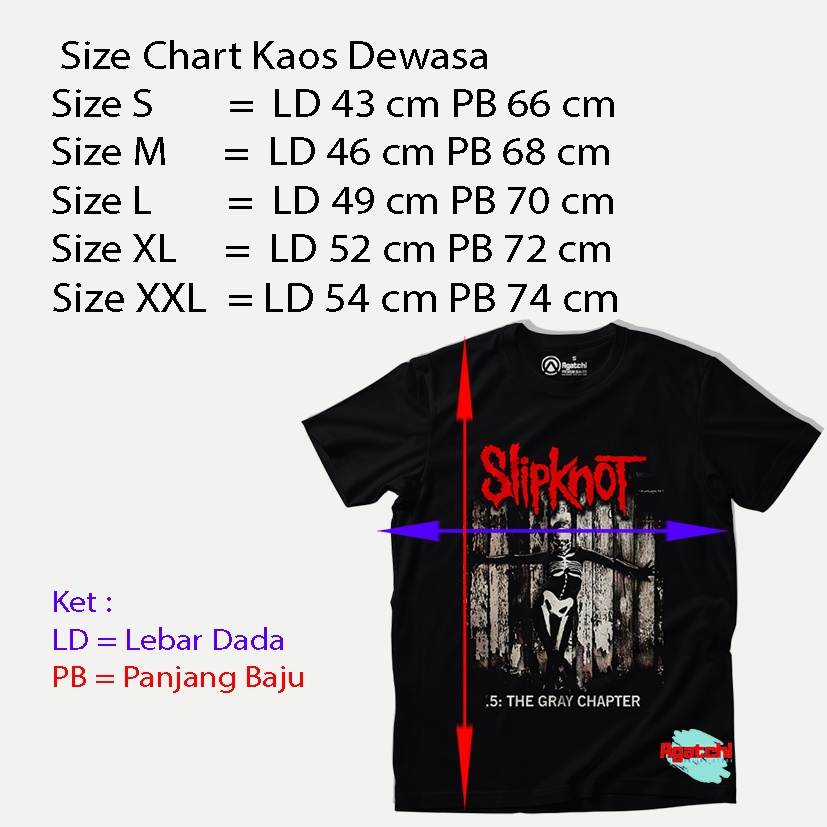 Baju Kaos Band Slipknot