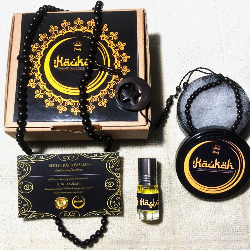 Tasbih Kokka BERSERTIFIKAT Bulat 99 Uk 6mm Kaukah Koka Kaoka Bonus parfum&amp;gelang kokka Asli