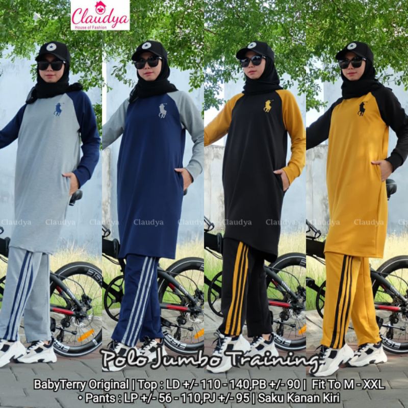 Jumbo training set bahan babyterry