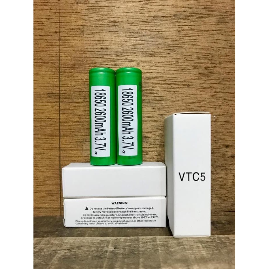 sony vtc5 vtc 5 18650 2600mah 30A battery baterai batre vape vapor