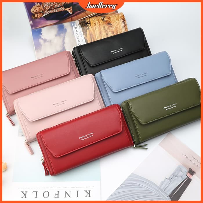 Baellerry Tas Dompet Wanita Selempang Kulit Premium | Wallet Bag