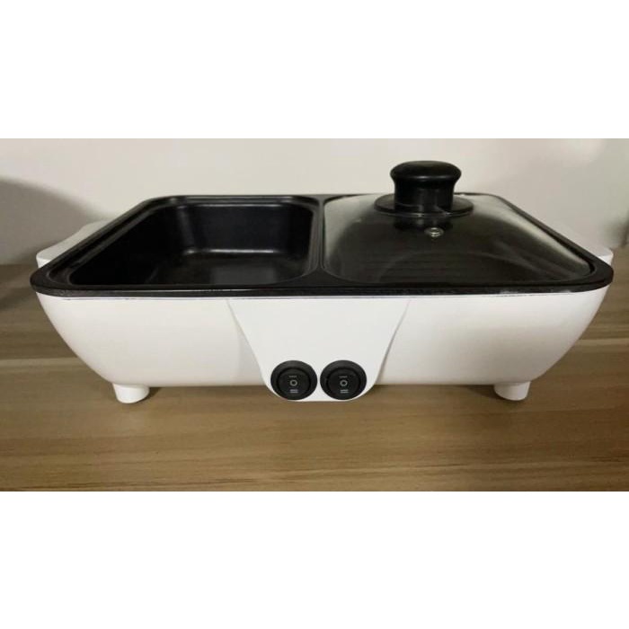 

SHENAR, MINI ELECTRIC HOTPOT 2 IN 1 / MINI STEAMBOT & GRILL PAN BBQ Best Seller