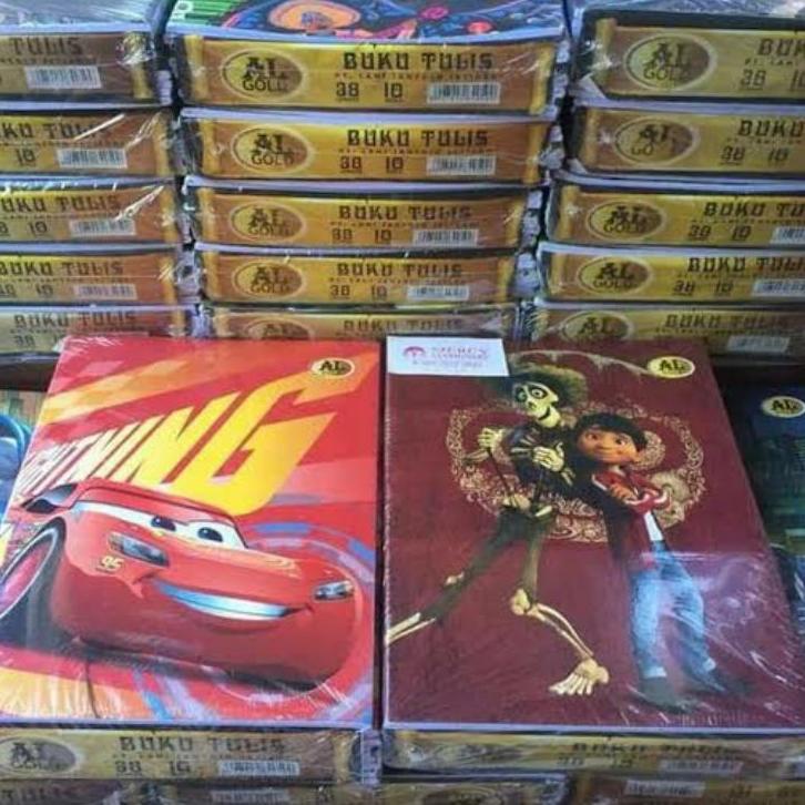 

✓ buku tulis AL gold 38 lembar fancy 1Pack / 10Pcs Hot Sale