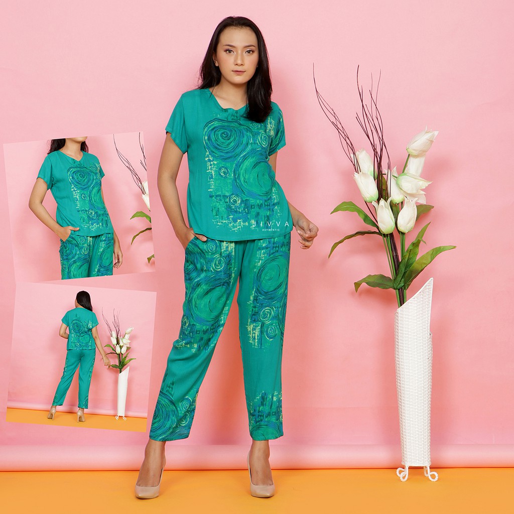 Setelan wanita | Piyama Wanita | One Set Jumbo LD 108 dan 120-setelan-25