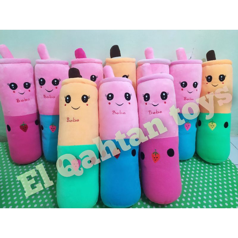 Boneka Boba guling boba murah / guling boneka boba milk tea