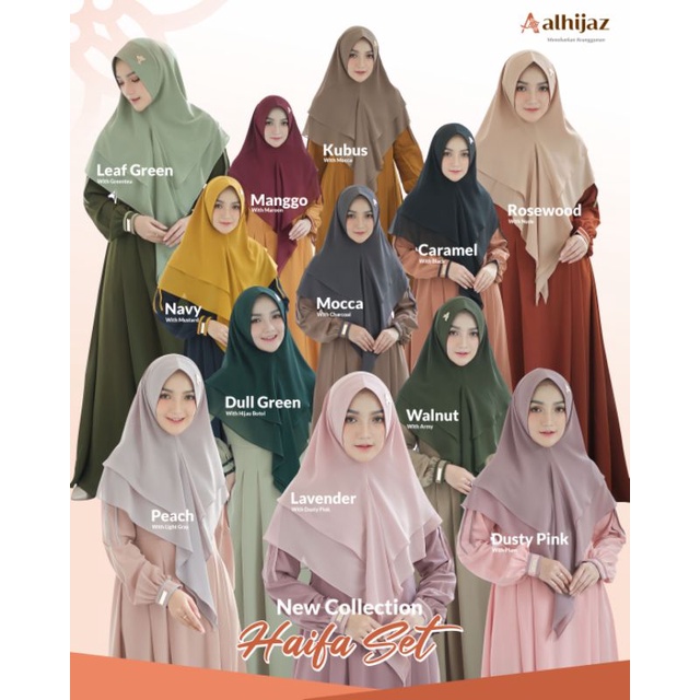 Ready Stock Haifa set by Alhijaz