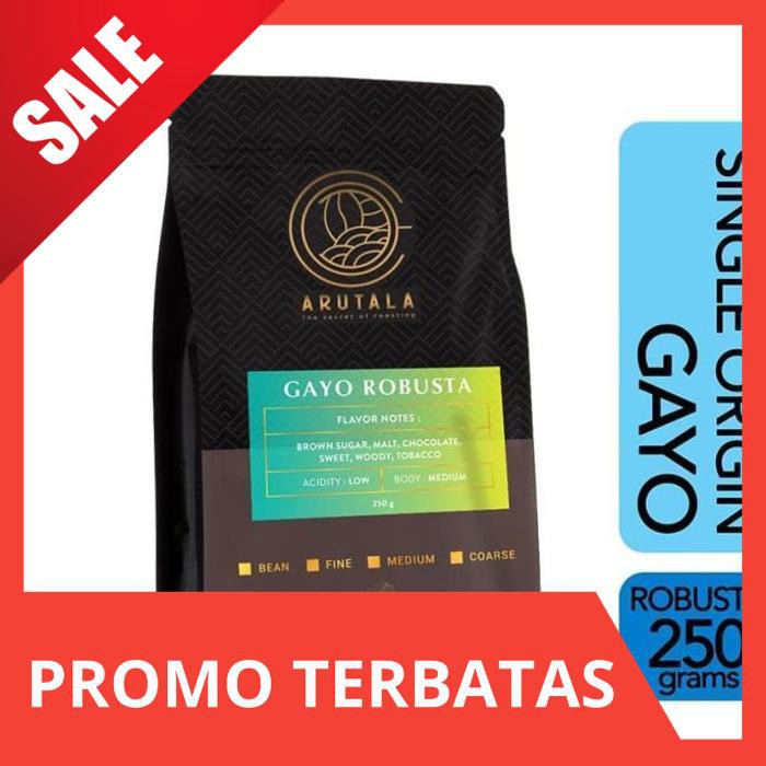 

ARUTALA Kopi Robusta Gayo Coffee 250 gram - Biji AR268