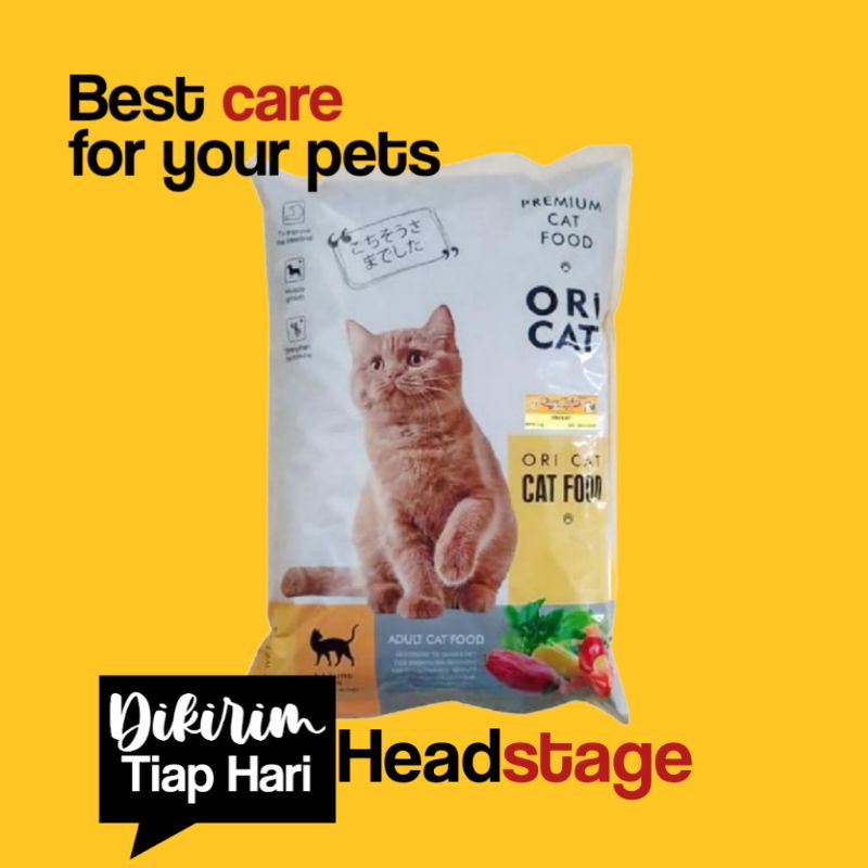 MAKANAN KUCING ORI CAT FOOD PREMIUM ORICAT 1 KG