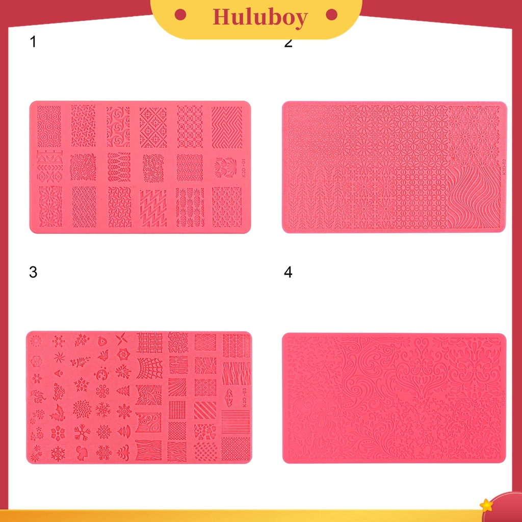 Huluboy Huluboy♡ Template Kuku Bahan Silikon Warna-Warni Untuk Wanita