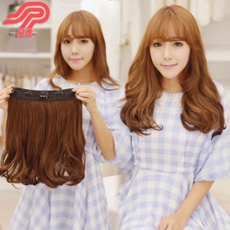 hairclip wave / hairclip curly pendek  murah 35cm wave curly natural wave wig / hairclip murah ready