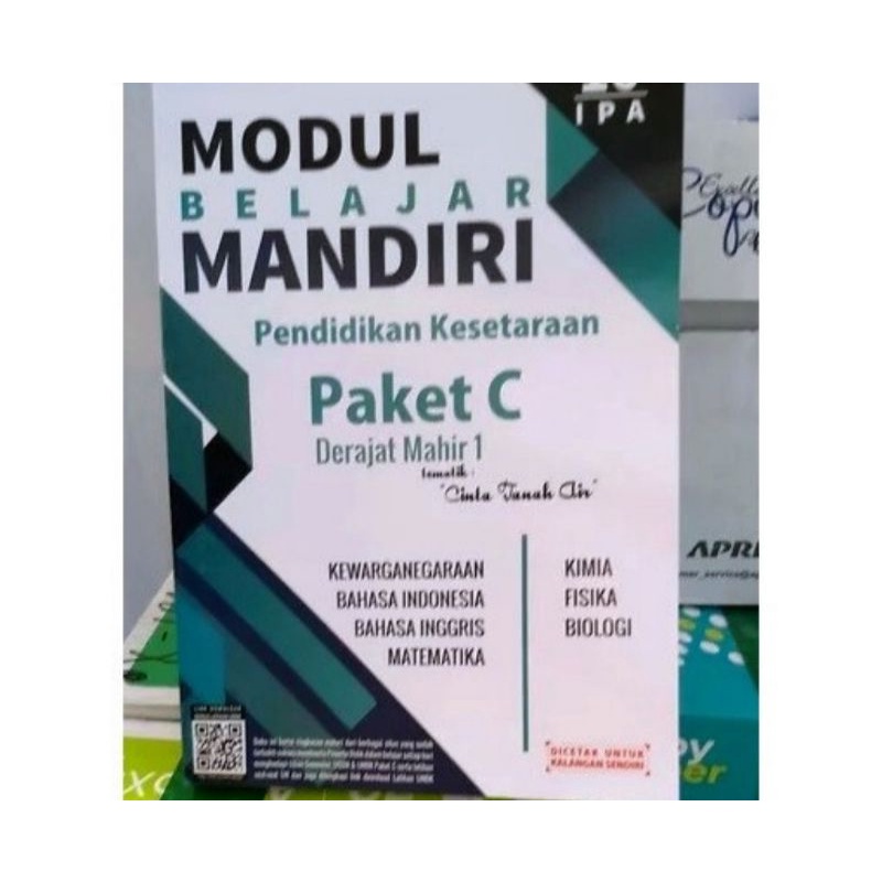 

MODUL PAKET C IPA LENGKAP MAHIR 1 DAN 2 SUKSES ANBK