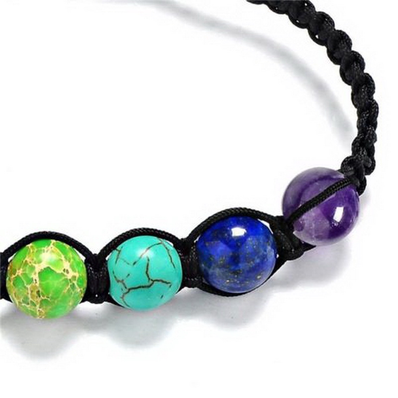 7 Chakra Bracelet Yoga Healing Balance Supernatural Reiki Stones Beads Bracelet