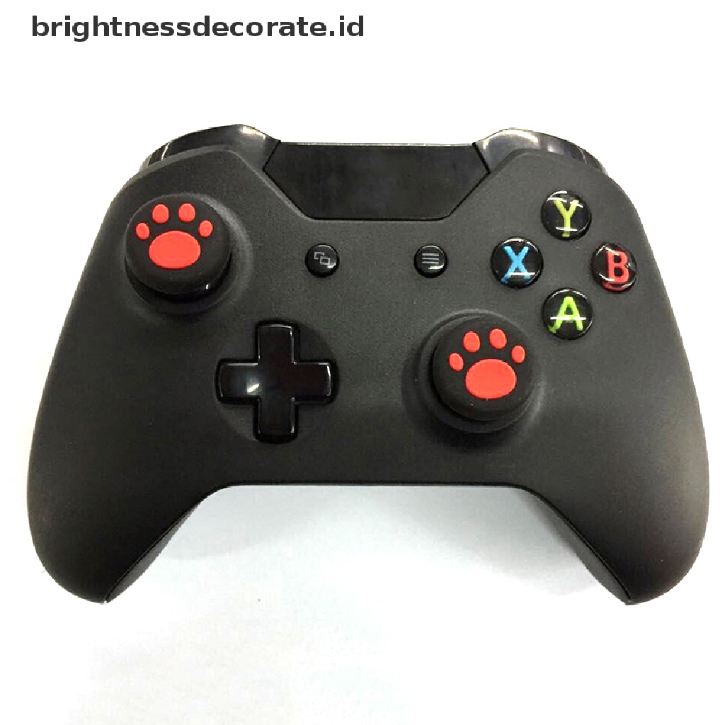 (Birth) 2pcs Cap Thumb Stick Joystick Bentuk Cakar Kucing Bahan Silikon Untuk Ps3 / Ps4 / Xbox One / 360