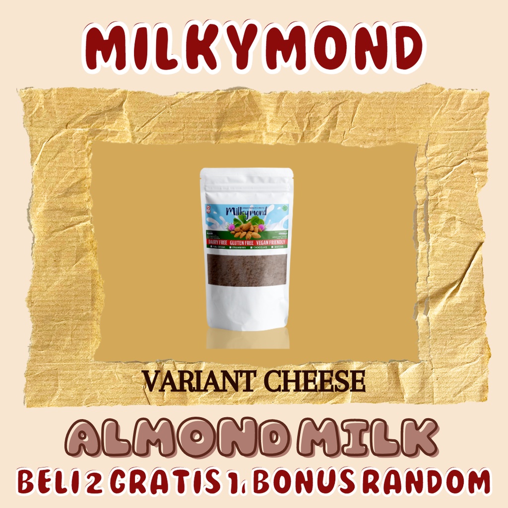 [BUY 2 GET 1 FREE] Susu Almond Premium MILKYMOND Milky Almond 180 Gram Variant 8 Rasa Cheese