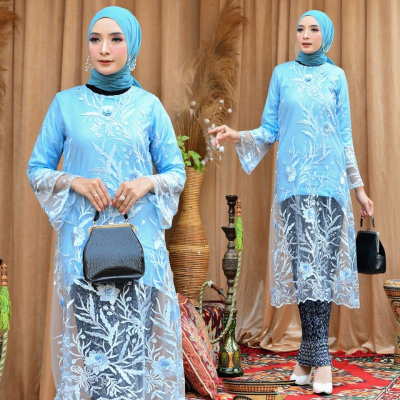 KEBAYA BROKAT//SET TUNIK PARIS//SET KEBAYA KONDANGAN//SET TUNIK TILLEKEBAYA PESTA//KEBAYA MURAH//KEBAYA CUOPLE//SET TUNIK BROKAT//BY PB