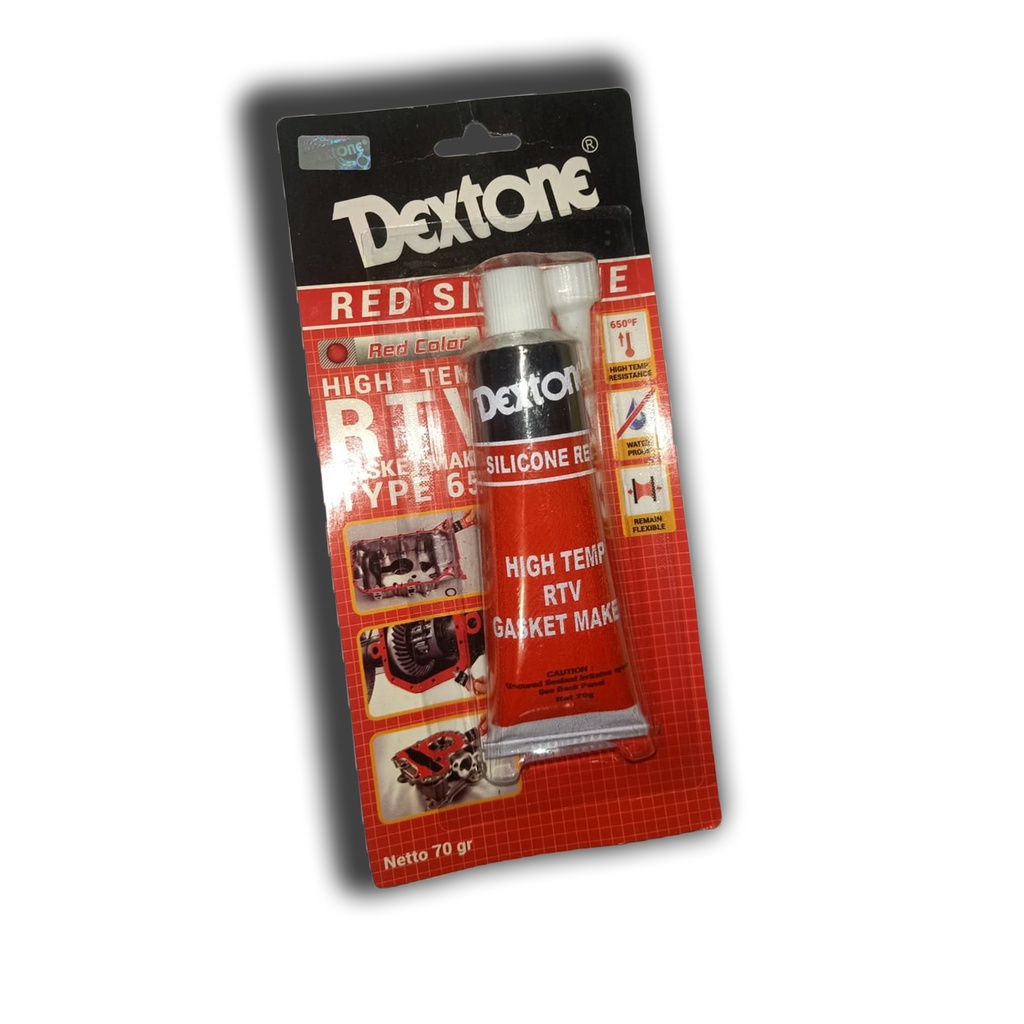 

Dextone Lem merah / Red Silicone / Lem Gasket Besar 70gr