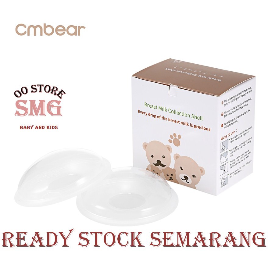 2 PCS CM Bear Penampung Asi / Wadah Penampung Asi / Breast Shield Silicon / Breast Milk Shell 1 Set