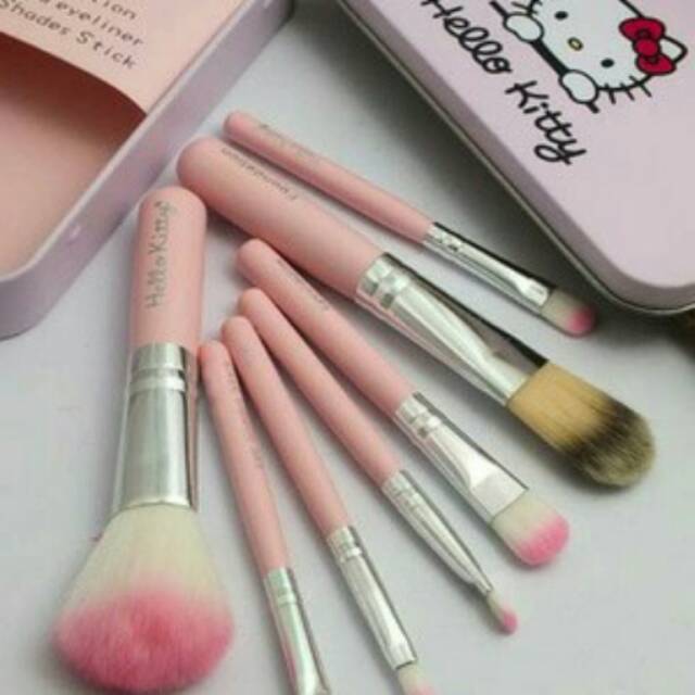 HELLO KITTY BRUSH SET 7 IN 1 - GOOD QUALITY