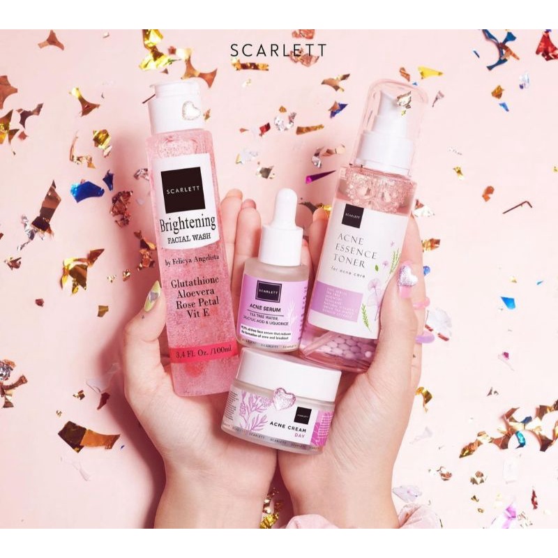 (COD) 100% ORIGINAL SCARLETT WHITENING // PAKET SCARLETT WHITENING 4 PCS