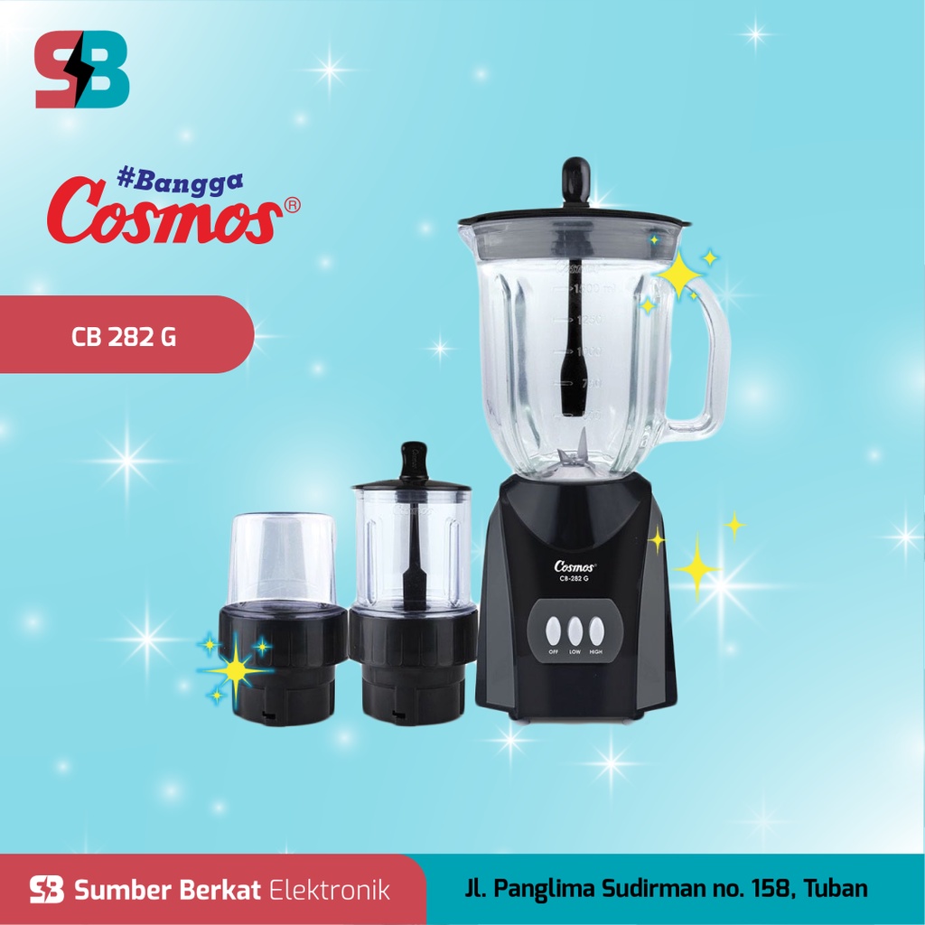 Jual COSMOS - Blender Serbaguna Full Set Praktis Murah CB282G [READY ...