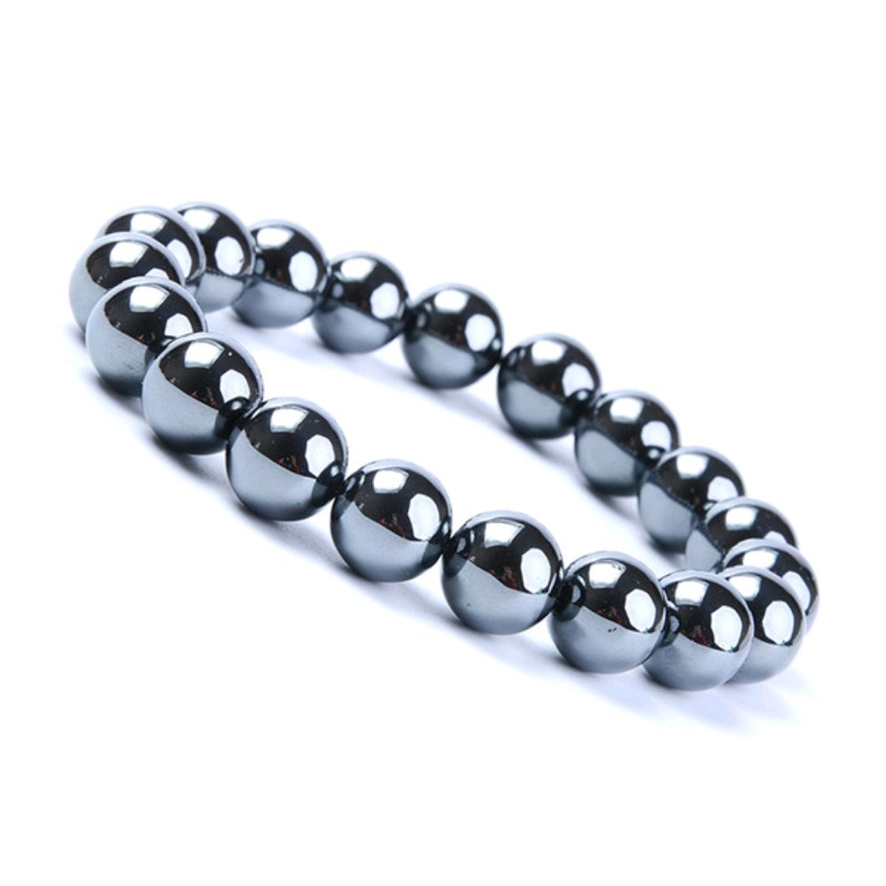 GELANG NATURAL HEMATITE BLUSTIN 10MM