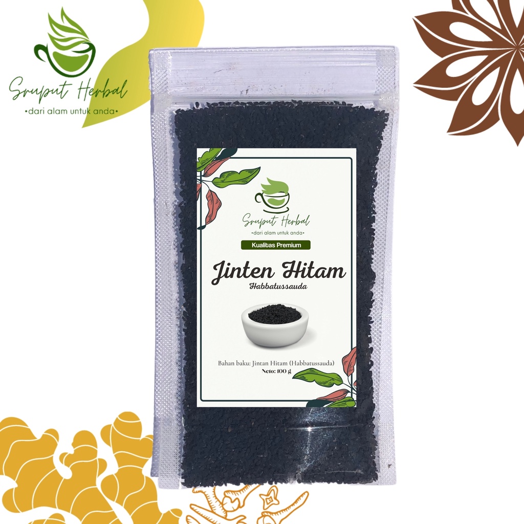 100gr Habbatussauda Murni / Jinten Hitam / Rempah Kualitas Premium Sruput Herbal [COD]