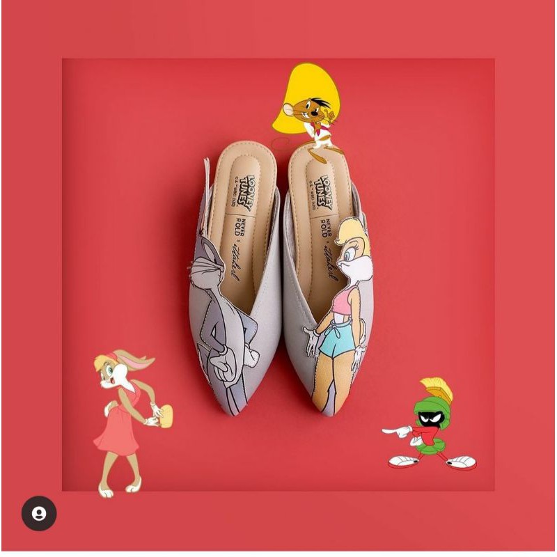 Sepatu Sendal Merk ittaherl x looney tunes