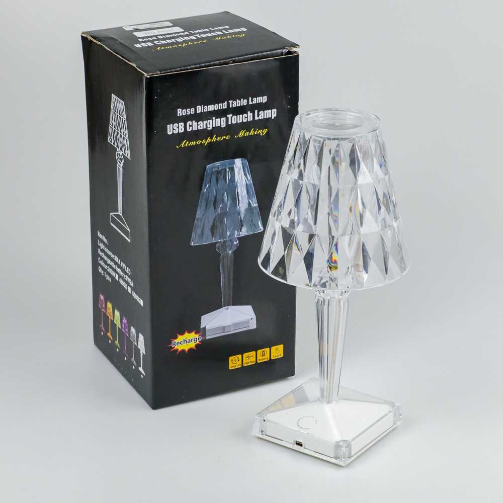 Lampu Tidur LED Acrylic Crystal Projector - VKTECH R301