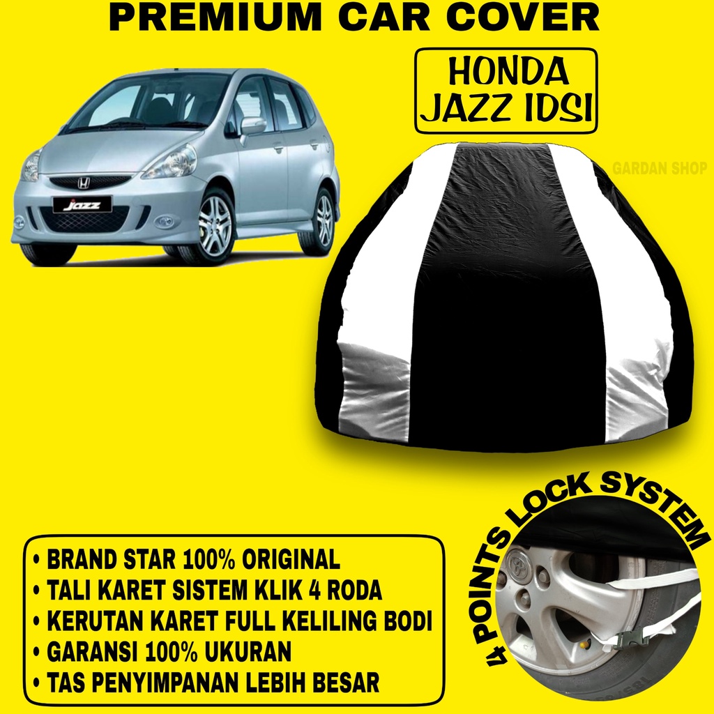 Body Cover HONDA JAZZ IDSI Sarung Strip SILVER Penutup Pelindung Bodi Mobil Honda Jazz Idsi PREMIUM Silver