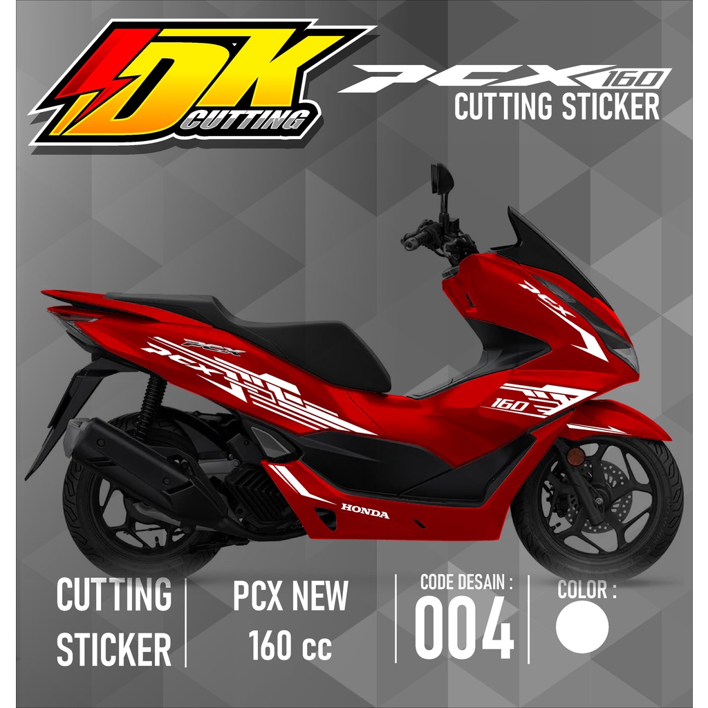Cutting Sticker PCX - Aksesoris Motor Stiker Honda PCX 160 cc Skotlet Sticker Striping Lis Variasi C