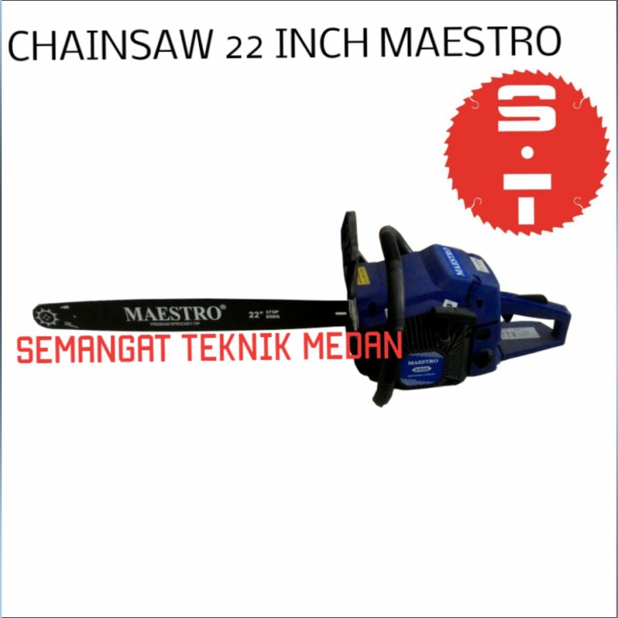 CS6500G MESIN CHAINSAW CHAIN SAW GERGAJI POTONG KAYU 22" MAESTRO 6500