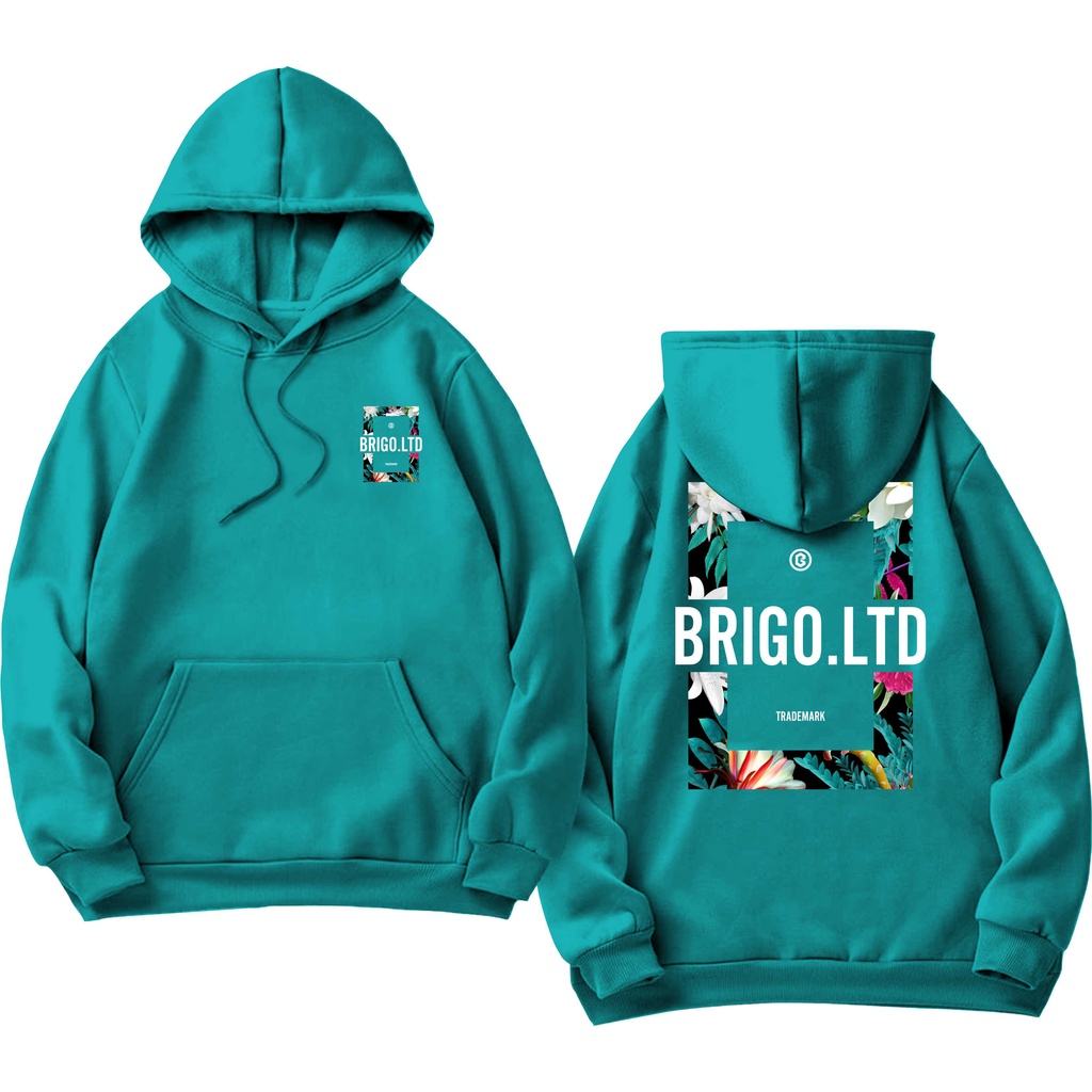 BRIGO Jumper Hoodie FLOWER II Sweater Hoodie BRIGO LOWER Sablon DTF Fleece Cotton M-XXL (Pria &amp; Wanita) Free stiker&amp;Gantungan Kunci