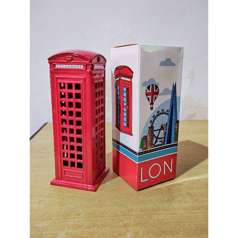 MINIATUR BOX TELEPON LONDON MINIATUR RED BOX LONDON TELEPHONE CELENGAN