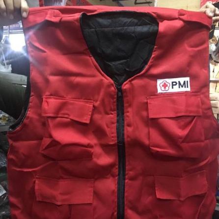 Rompi pmi wira warna merah#rompi pmr merah#rompi pmi wira
