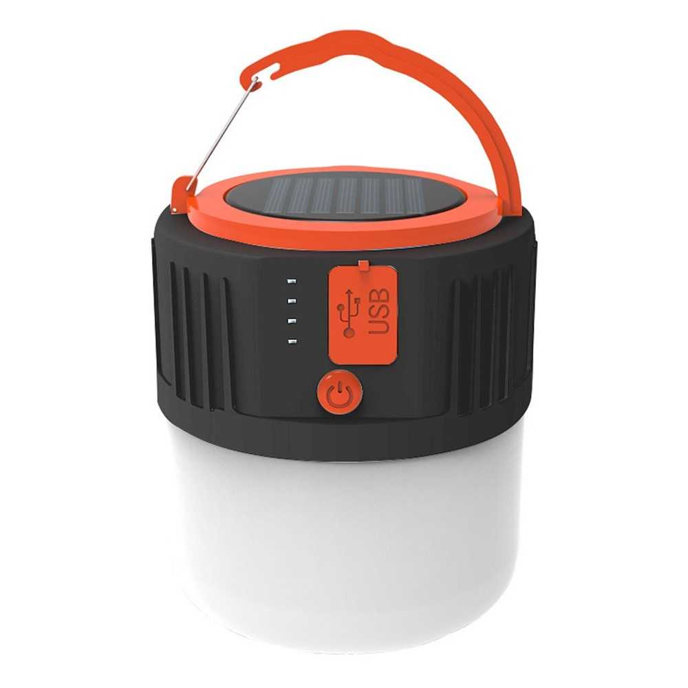 Tech Senter Lampu Lentera Solar Charge Camping Lantern