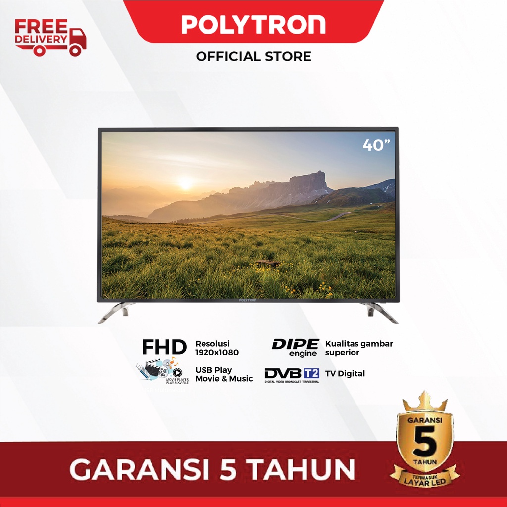 POLYTRON Digital LED TV 40 inch PLD 40V8953