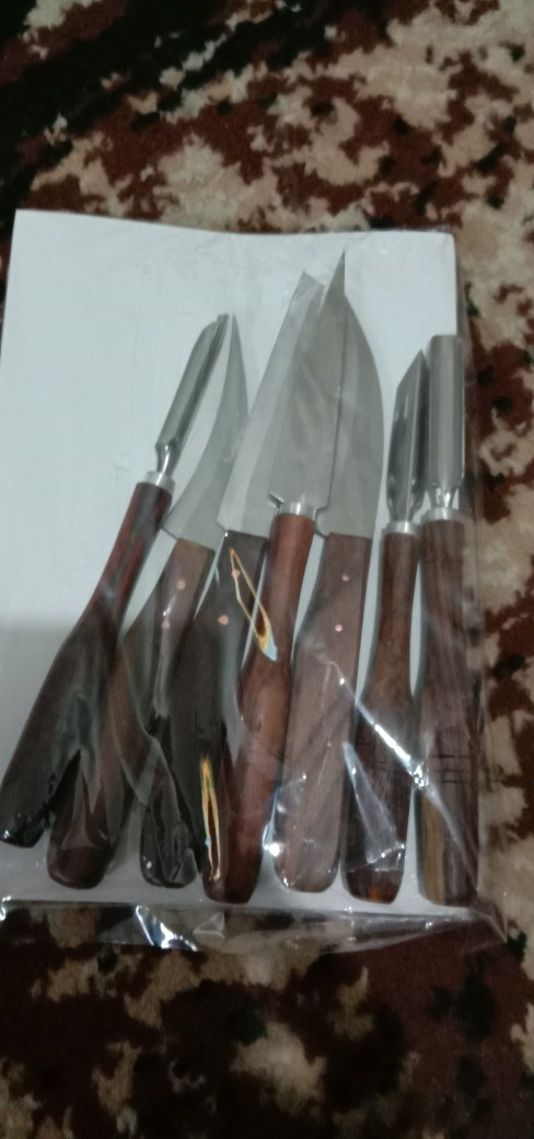 Pisau Ukir Buah / Pisau Garnish / Pisau Carving - 1 Set Isi 5 & 7 Pisau Super Quality