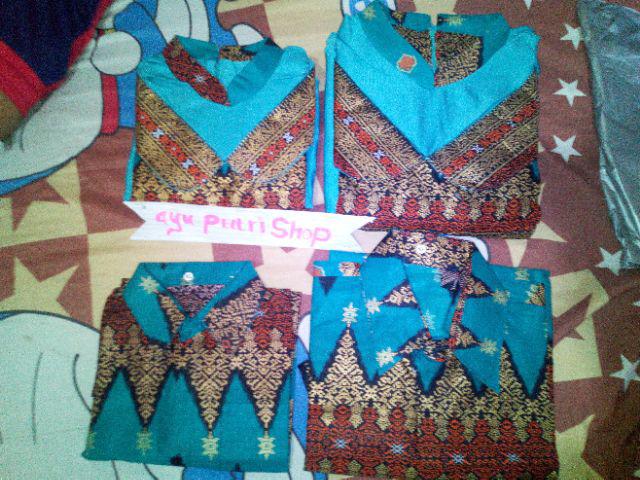 Wou Batik Jasmine Family Maura Couple - Sania Ruffle Batik Couple Ori Ndoro Jowi Dnt Garansi - Kg006