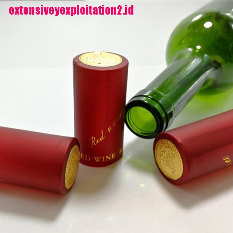 &lt; E2id &amp; &gt; 10Pcs Sumbat Botol Wine Bahan Pvc