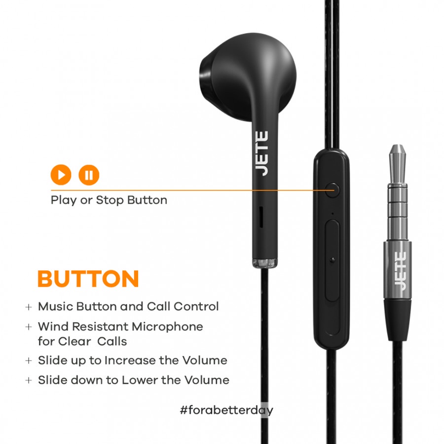 JETE CLASSIC 2 Handsfree, Earphone with Mic