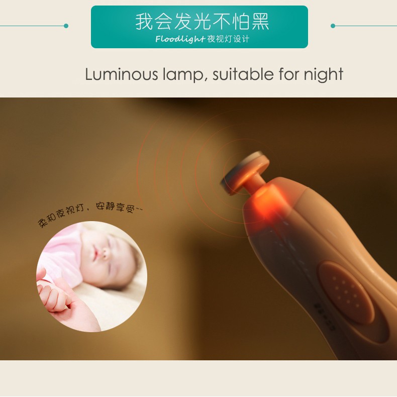 Alat Potong Kuku Bayi Electric Baby Nail Trimmer - SA-29042 - Pink
