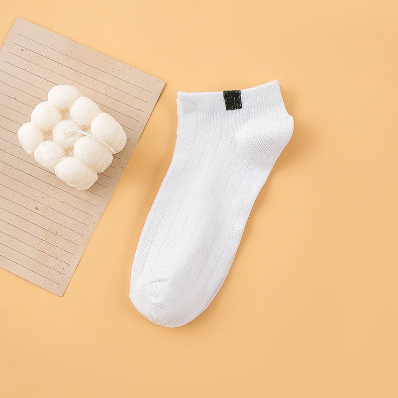 AliMaMa - KAOS KAKI LIST - Kaus Kaki Wanita Pria Unisex Mata Kaki Ankle Sock Socks Murah Medan-PUTIH