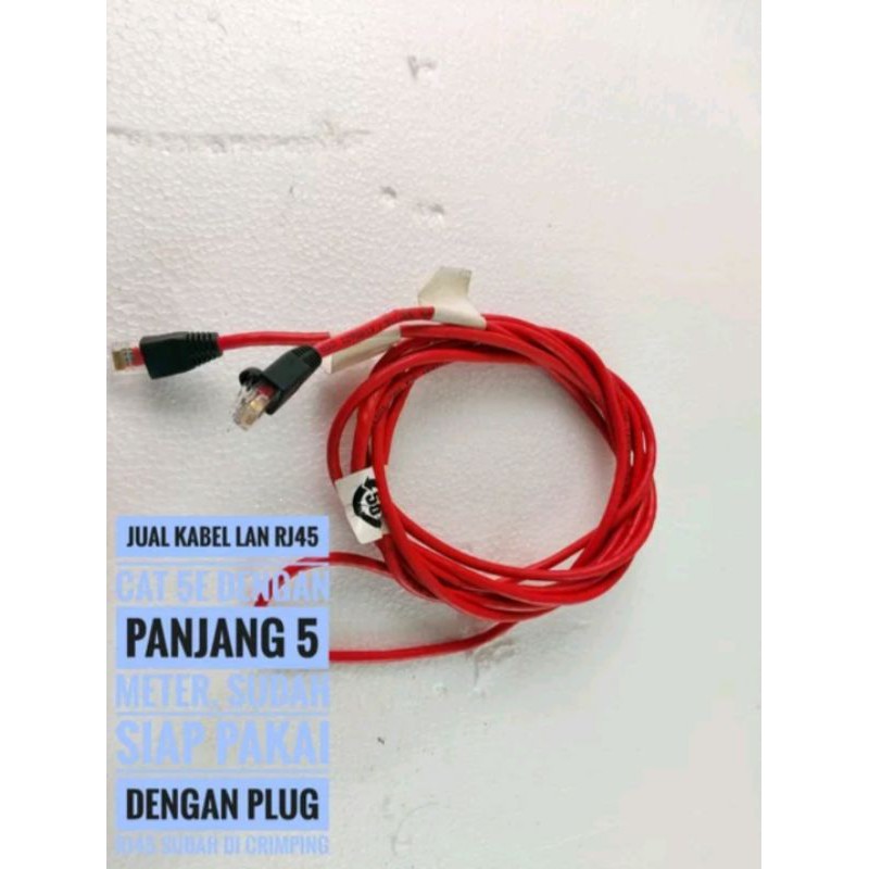 kabel LAN RJ45 panjang siap pakai bergaransi