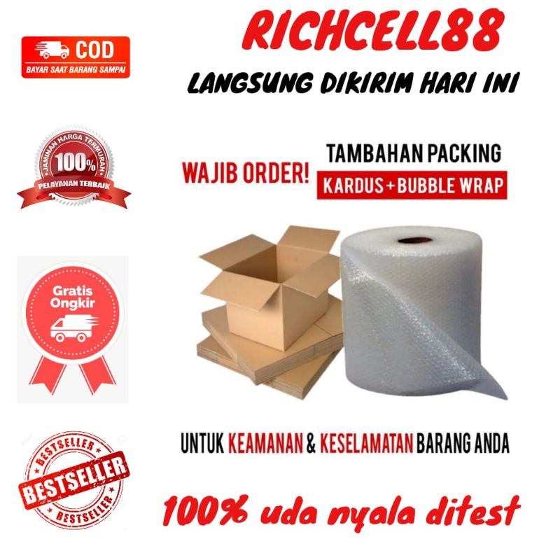 

Packing Bubble Wrap Hitam+Kardus Untuk Keamanan Paket Anda