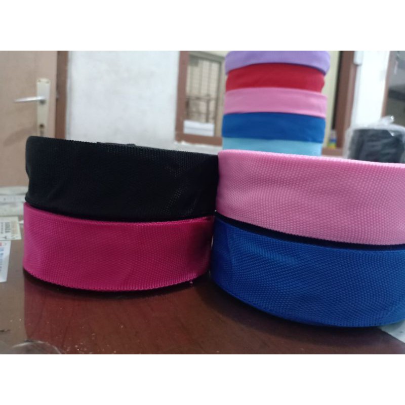 Termurah Tali webbing Warna warni Per Meter