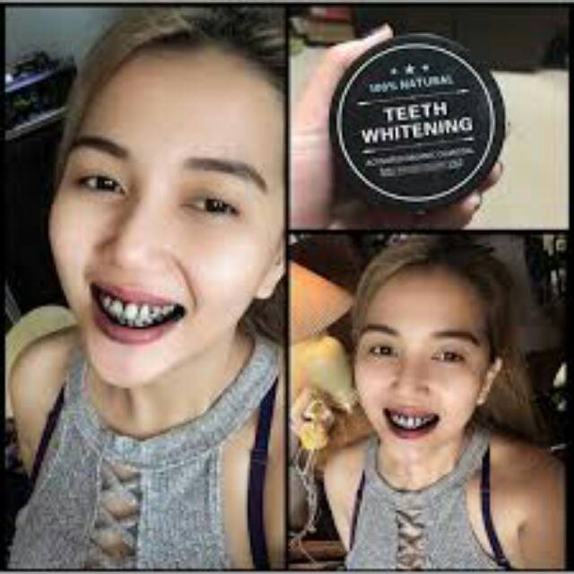 TEETH WHITENING ACTIVATED ORGANIC CHARCOAL BUBUK ARANG AKTIF PEMUTIH GIGI