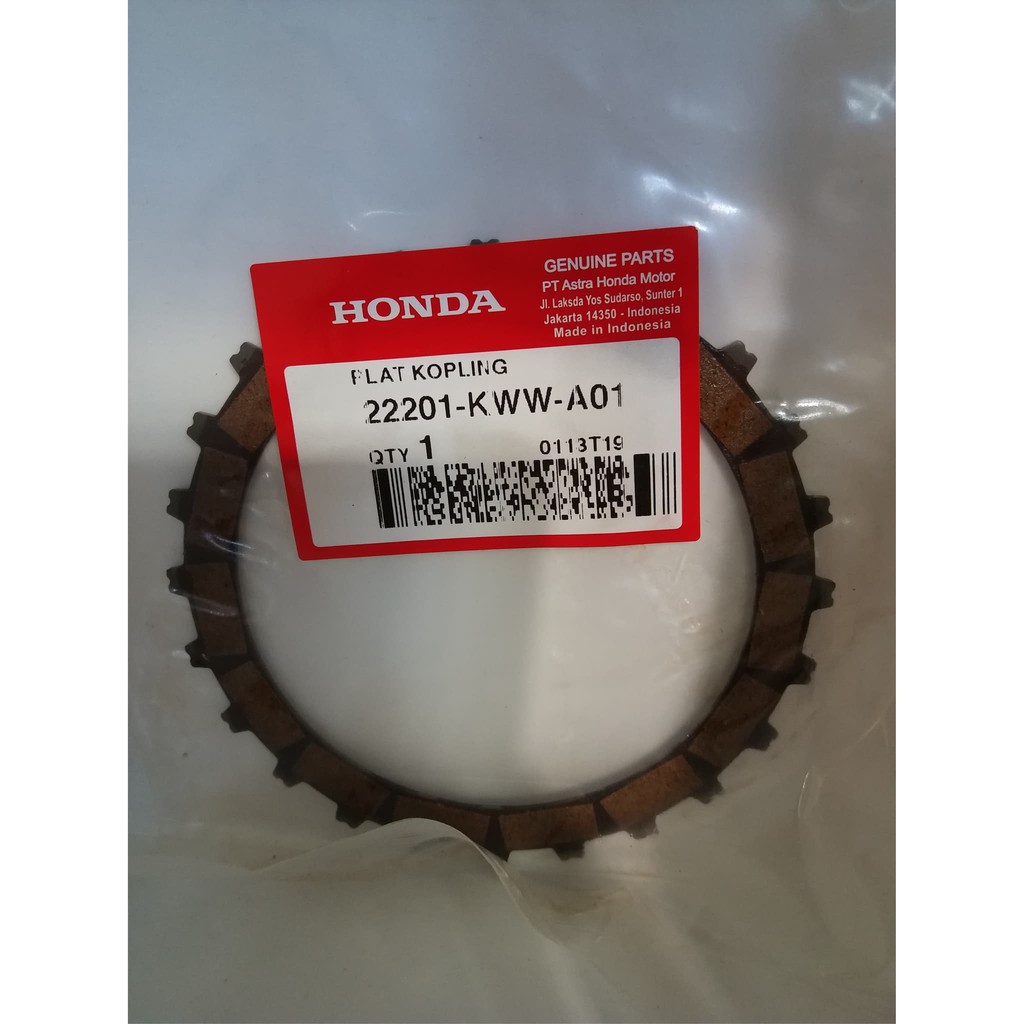 New Produk PLAT KOPLING 22201-KWW-A01AHM / Kampas Kopling / ORI