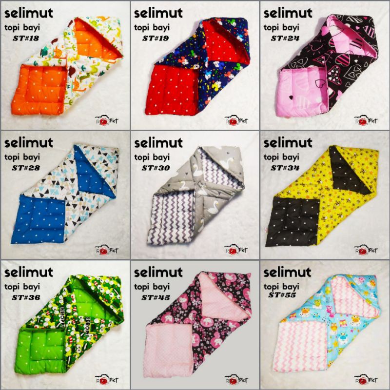 Selimut topi/Selimut topi bayi premium/Selimut topi bayi newborn/Selimut topi bayi karakter/Selimut topi bayi lembut