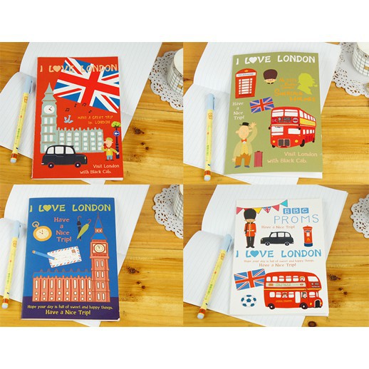 

Korean Stationary Educationshop Notes London A5 SV12-093